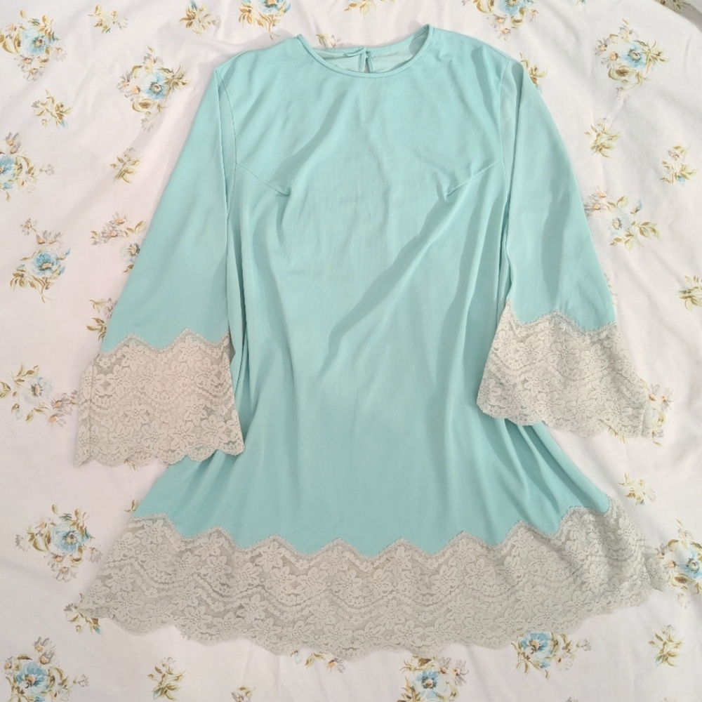 VTG 70s Blue Lounge set - Picture 3 of 10